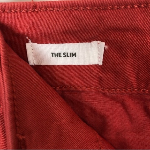 LOFT The Slim Curvy Women’s Size 2 Denim Jeans New with Tags Coral Salmon color - Picture 6 of 11